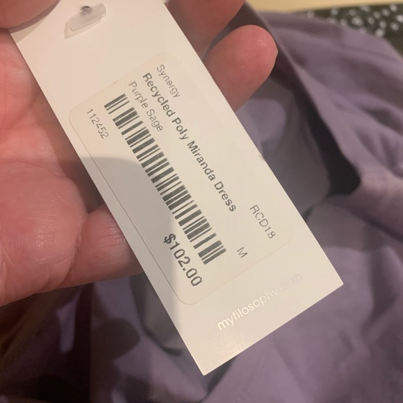 SYNERGY Med recycled poly Miranda dress NWT - Picture 7 of 7